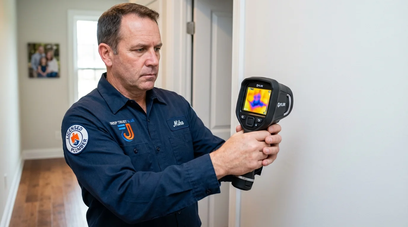 Thermal imaging leak detection by Johns Plumbing LLC in Eaton